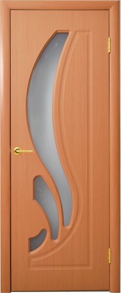 Межкомнатная дверь Лиана со стеклом цвет Миланский орех